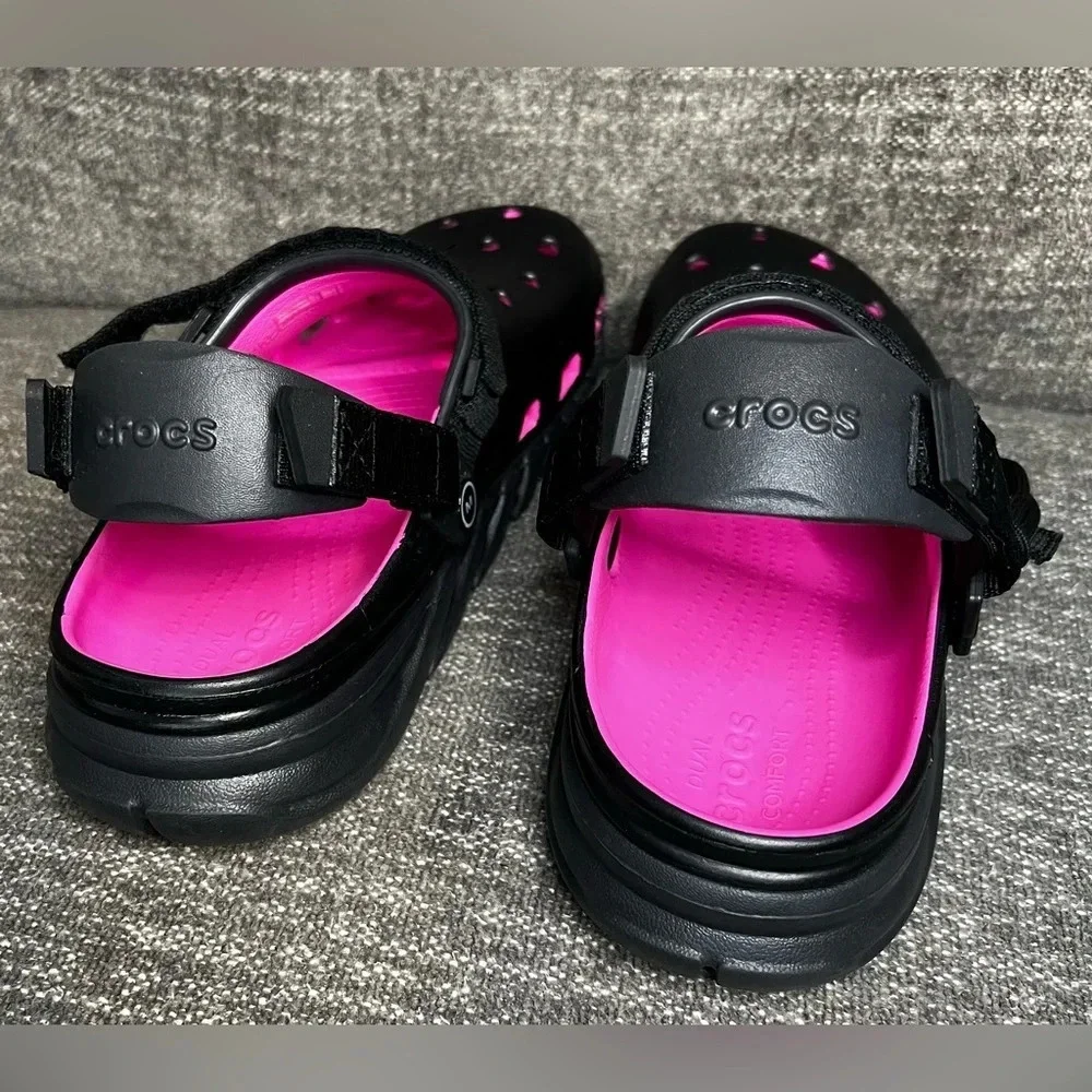 Post Malone x Crocs Duet Max Clog ll Black/Pink